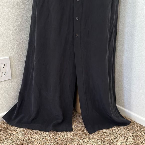 L’Agence Bendetta Silk Maxi Skirt in Black Size S - Picture 5 of 12